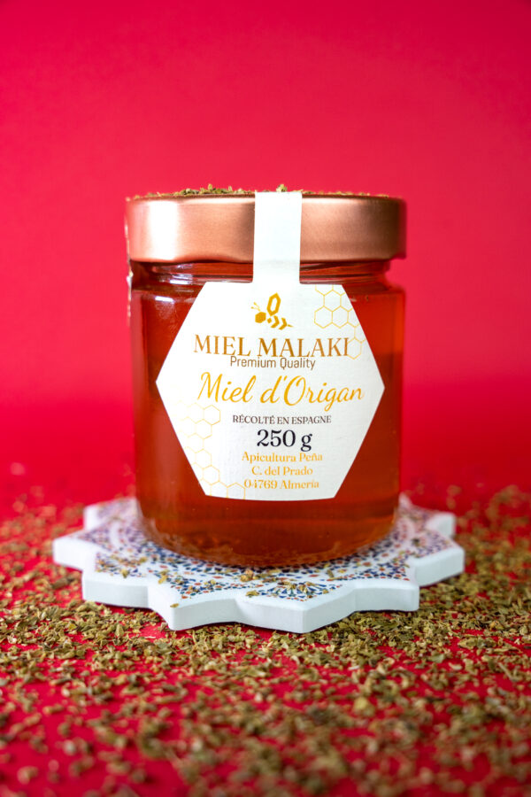 Miel Malaki, pot de Miel d'Origan 250g