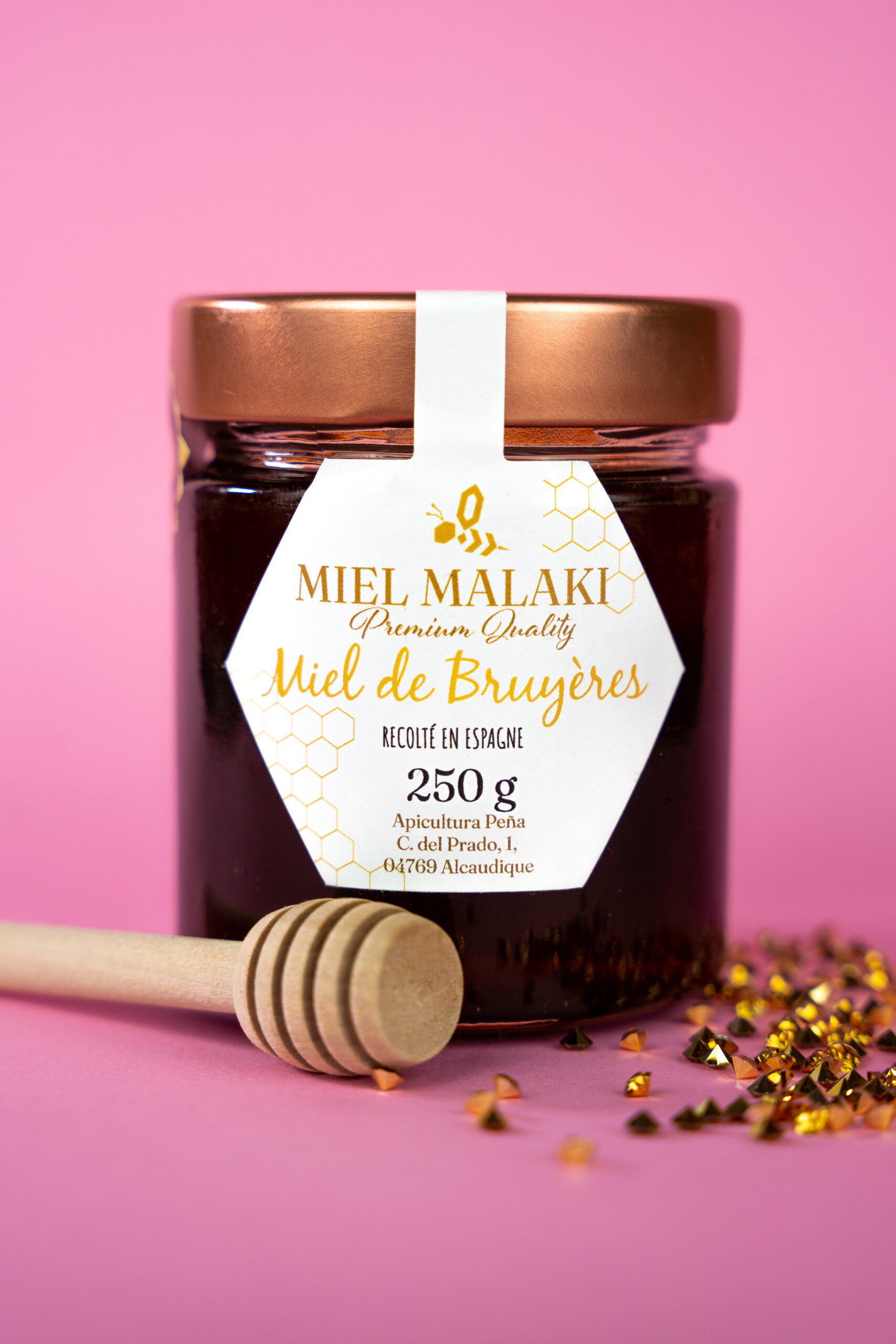 Miel Malaki, pot de Miel de Bruyères 250g